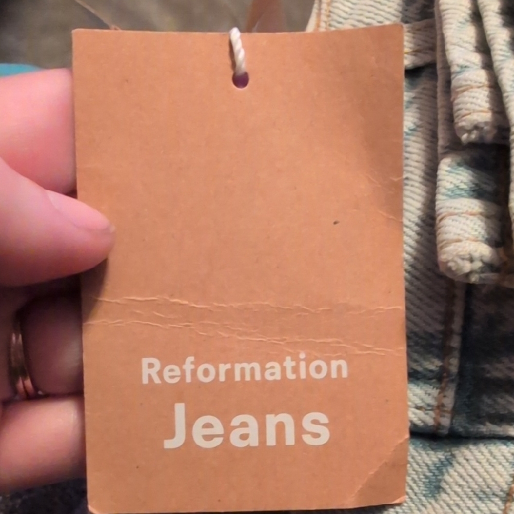 Reformation Light Blue Denim Jeans